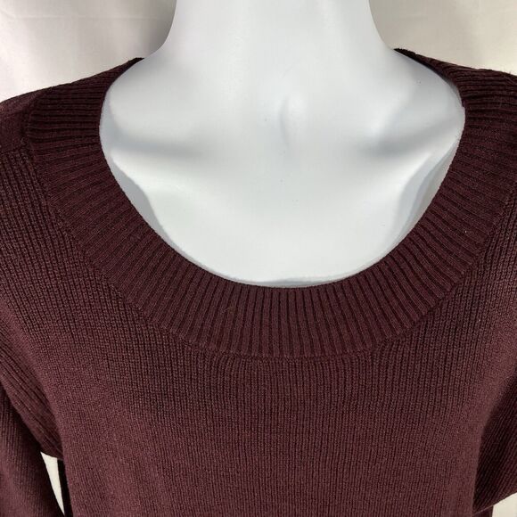 SOHO NEW YORK AND COMPANY SWEATER TOP WOMENS MEDIUM RED 3/4 SLEEVE NWT NEW - Picture 5 of 13